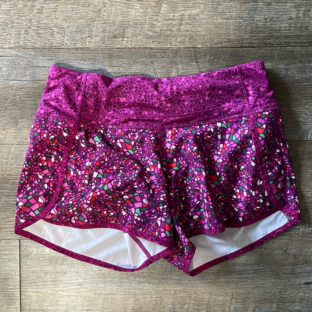 Lululemon Run Times Paradise Camo Mosaic Multicolor shorts